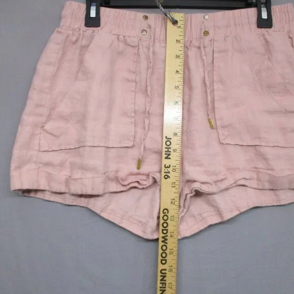 Guess Bermuda Shorts Salmon Pink Women Size | S - Picture 7 of 9